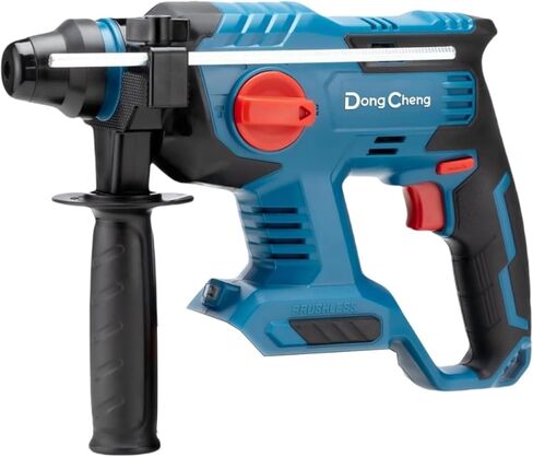 DongCheng 20V Max Cordless Rotary Hammer Drill, 7/8" SDS-Plus, 4 Application Modes, Brushless, 2.1 Joules, Cordless Demolition Hammer for Concrete, Including 2 * 4.0Ah Battery, 4 Drill Bits in Kuwait
