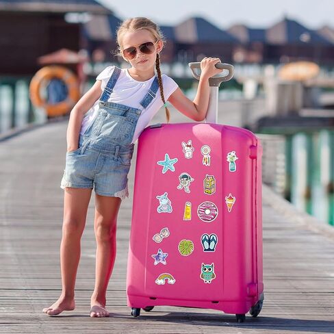 Stickers for Kids, 100 pcs Water Bottle Stickers for Kids, Cute Animal Vinyl Waterproof Stickers for Laptop Computer, Kawaii Stickers for Boys Girls Teachers Classroom Prizes for Students in Kuwait