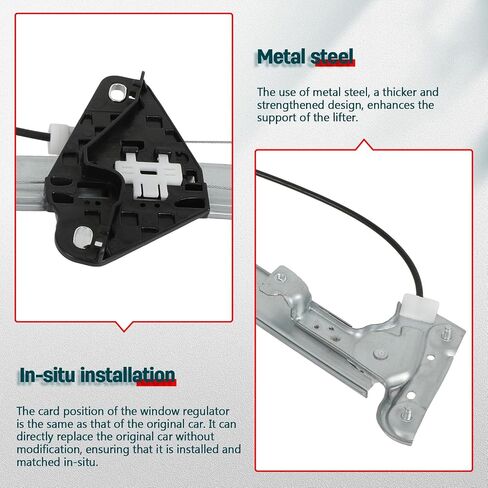 FINDAUTO Front Right Side Power Window Regulator with Motor Replacement for 2009-2014 for Acura TSX, 72210-TL0-003,72210TL0003,72210 TL0 003 in Saudi Arabia