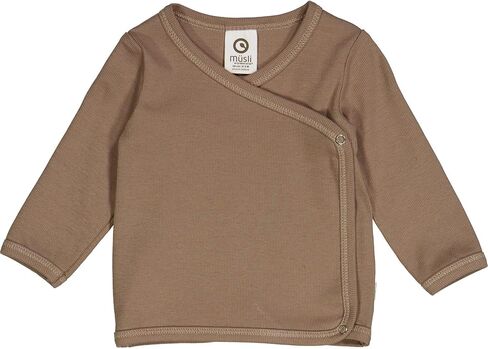 Organic Cotton Rib Cardigan with Cross Closure | Baby Sweater with Snap-Buttons, Machine Washable Baby Cardigan in Saudi Arabia