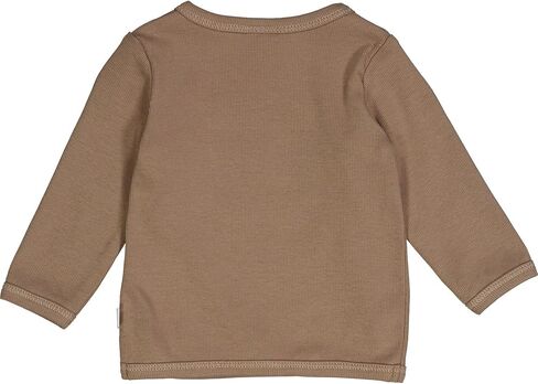 Organic Cotton Rib Cardigan with Cross Closure | Baby Sweater with Snap-Buttons, Machine Washable Baby Cardigan in Saudi Arabia