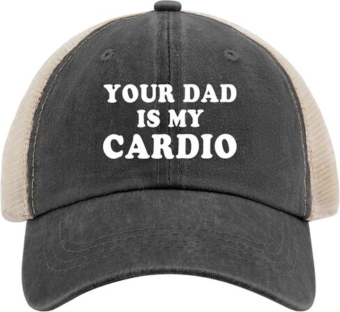 Your Dad is My Cardio Trucker Hat Men Trendy Mesh Baseball Cap for Summer in Kuwait