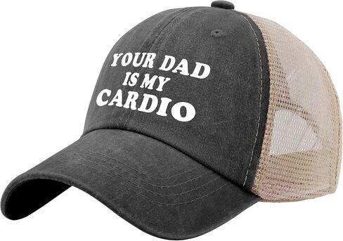 Your Dad is My Cardio Trucker Hat Men Trendy Mesh Baseball Cap for Summer in Kuwait