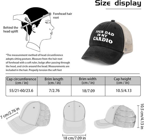 Your Dad is My Cardio Trucker Hat Men Trendy Mesh Baseball Cap for Summer in Kuwait