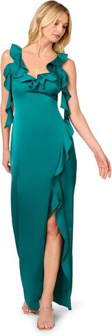 Adrianna Papell Women's Women's Satin Long Dress in Kuwait