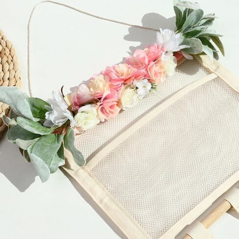 POVETIRE Headband Holder Hair Bows Organizer for Girls, Hair Accessories Display Storage Wall Hanging Decor for Baby Nursery Toddler Girls Room in Saudi Arabia