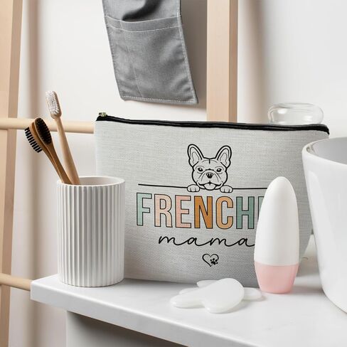 هدايا البلدغ الفرنسية: Frenchie Mom & Lover Gifts - Bag Bag Cosmetic Pouch in Kuwait