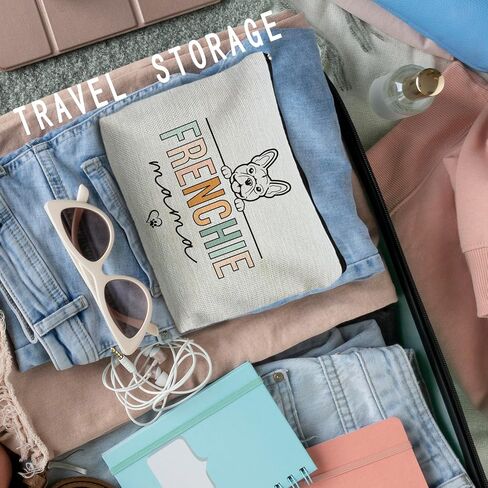 هدايا البلدغ الفرنسية: Frenchie Mom & Lover Gifts - Bag Bag Cosmetic Pouch in Kuwait