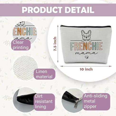 هدايا البلدغ الفرنسية: Frenchie Mom & Lover Gifts - Bag Bag Cosmetic Pouch in Kuwait