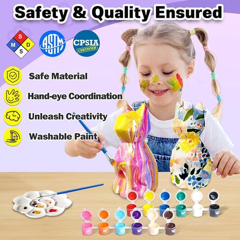 Funzbo 4.3in paint your your cat lamp kit - ats and crafts stupies chinten kits for bevid in Kuwait