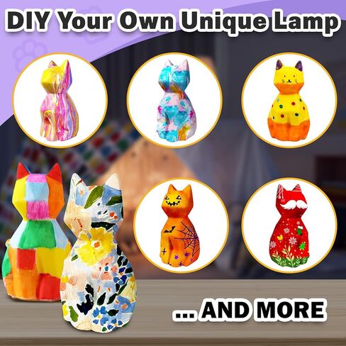 Funzbo 4.3in paint your your cat lamp kit - ats and crafts stupies chinten kits for bevid in Kuwait