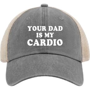 Your Dad is My Cardio Trucker Hat Men Trendy Mesh Baseball Cap for Summer in Kuwait