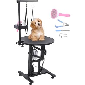 24 "طاولة تكييف الكلاب الكهربائية ، ورفع سريع قابل للتعديل ، طاولة تكييف الكلاب الثقيلة للكلاب الصغيرة مع طاولة مضادة للزلزال ، مجموعة عن بعد ، منظم الأدوات والذراعين ، الوردي in Kuwait
