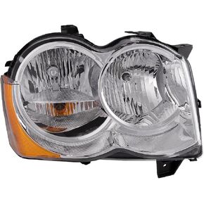 HEADLIGHTSDEPOT Halogen Headlight Compatible With Jeep Grand Cherokee 2008-2010 Includes Right Passenger Side Headlamp in Kuwait