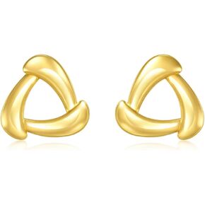 Sang Sang Sang 999 24K Solid Gold Dainty Stud أقراط للنساء 94093E in Kuwait