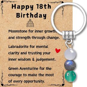 Birthday Gifts for Women, New Beginning Gifts for Her, Natural Crystal Stone Keychains Ideal Birthday Gift for Woman in Saudi Arabia