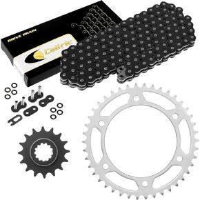 Caltric Black O-Ring Drive Chain & Sprockets Kit متوافق مع Honda 600rr CBR600RR CBR600 RR 2007-2014 in Kuwait