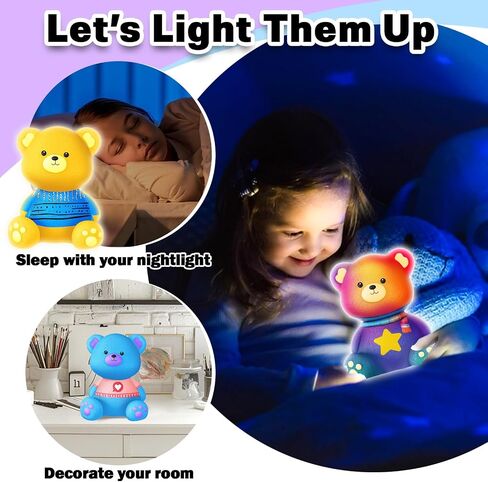FUNZBO 4.3in Paint Your Own Cat Lamp Kit - Arts and Crafts Supplies Kitten Painting Kits for Kids Teens, DIY Night Light Toy for Toddler Girl Boy Ages 3 4 5 6 7 8 9 10 11 12 13+ Birthday Easter Gift in Kuwait