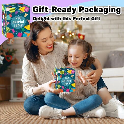FUNZBO 4.3in Paint Your Own Cat Lamp Kit - Arts and Crafts Supplies Kitten Painting Kits for Kids Teens, DIY Night Light Toy for Toddler Girl Boy Ages 3 4 5 6 7 8 9 10 11 12 13+ Birthday Easter Gift in Kuwait