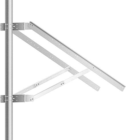 Newpowa Universal Solar Panel Heavy Duty Double Arm Pole Wall Mount for 40W-100W Slim Single Module at an tilt Angle from 0-90° in Kuwait
