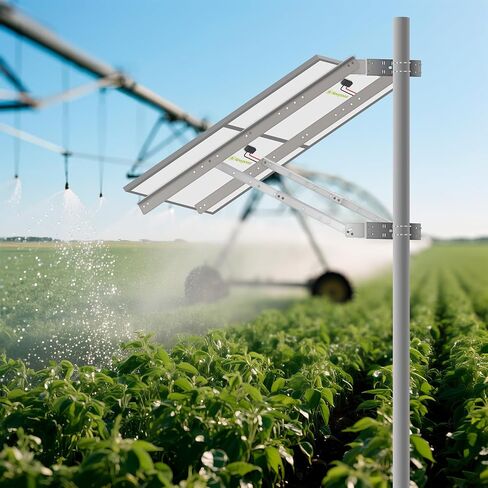 Newpowa Universal Solar Panel Heavy Duty Double Arm Pole Wall Mount for 40W-100W Slim Single Module at an tilt Angle from 0-90° in Kuwait