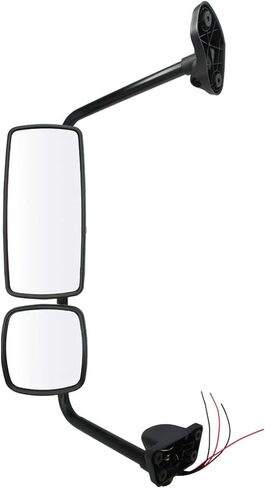 Chrome Door Mirror Assembly for Freightliner M2, Driver/Left Side Chrome Door Mirror with Arm Fit for Freightliner M2 2004-2016 Truck in Saudi Arabia