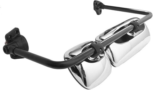 Chrome Door Mirror Assembly for Freightliner M2, Driver/Left Side Chrome Door Mirror with Arm Fit for Freightliner M2 2004-2016 Truck in Saudi Arabia