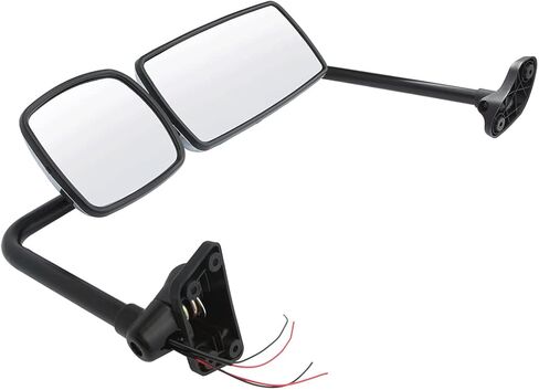 Chrome Door Mirror Assembly for Freightliner M2, Driver/Left Side Chrome Door Mirror with Arm Fit for Freightliner M2 2004-2016 Truck in Saudi Arabia