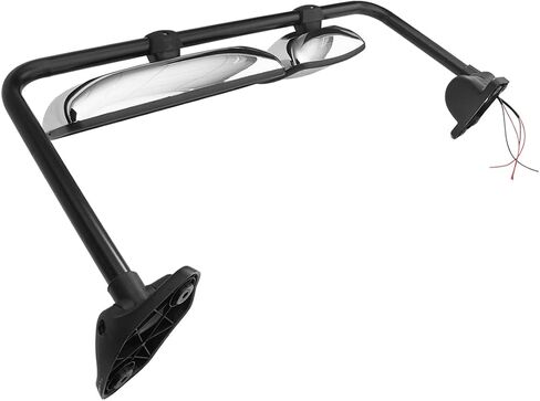 Chrome Door Mirror Assembly for Freightliner M2, Driver/Left Side Chrome Door Mirror with Arm Fit for Freightliner M2 2004-2016 Truck in Saudi Arabia