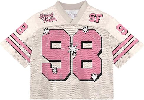 Verdusa Men's Summer Jersey Shirts Number Graphic Tees Half Sleeve Going Out Tops in Saudi Arabia