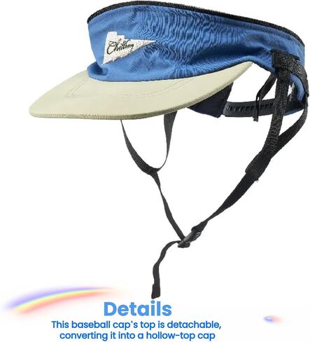Vintage American Sports Quick-Dry Water-Repellent Cap with Detachable Two-Way Wear: Baseball & Sky Cap for Outdoor Surfing - Versatile, Stylish in Saudi Arabia