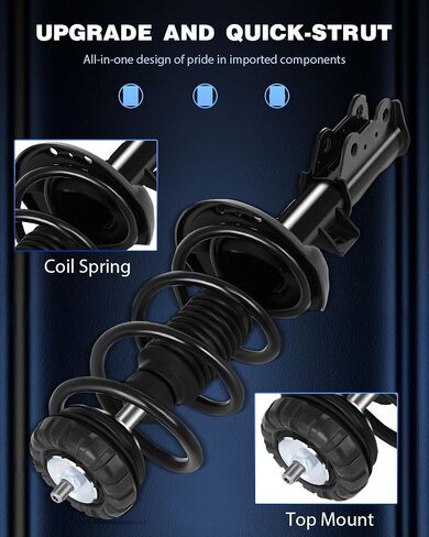 ECCPP COMPLITY STRUTS SPRING ASSEMBLY ASSERBLY STRUTS STRUTS STRUTS SCRUTRES FACT FIND 2010-2016 لـ CADILLAC SRX 172909 in Saudi Arabia