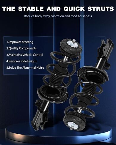 ECCPP COMPLITY STRUTS SPRING ASSEMBLY ASSERBLY STRUTS STRUTS STRUTS SCRUTRES FACT FIND 2010-2016 لـ CADILLAC SRX 172909 in Saudi Arabia