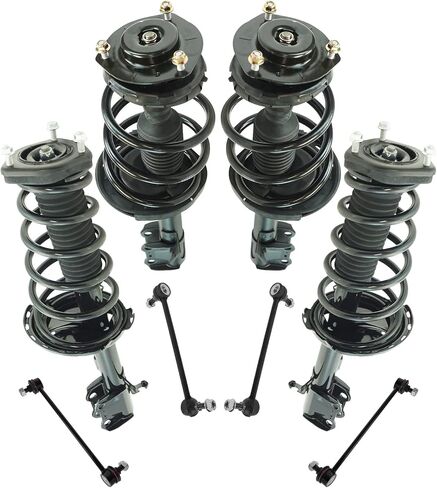 TRQ Front and Rear Suspension Kit Complete Strut & Coil Spring Assembly Sway Bar Stabilizer Link Compatible with 2013-2014 Toyota Venza in Saudi Arabia