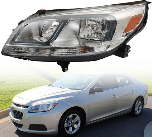 munirater Headlight Assembly Replacement for 2013-2015 Malibu LS | 2016 Malibu Limited LS Left Headlamp Driver Side in Saudi Arabia
