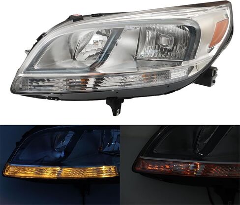 munirater Headlight Assembly Replacement for 2013-2015 Malibu LS | 2016 Malibu Limited LS Left Headlamp Driver Side in Saudi Arabia