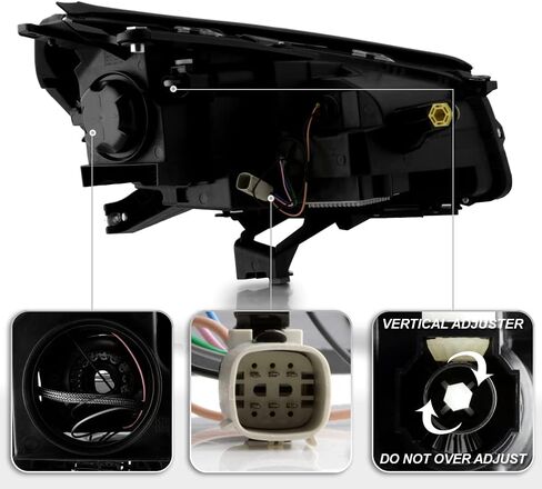 Acanii - لـ [Hid/Xenon Model Only] 2013-2016 GMC Acadia OE Style LED Projector المصباح الأمامي الأيمن. in Saudi Arabia