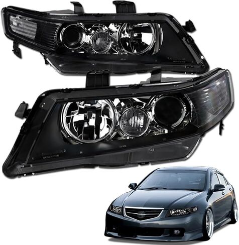 7422457236222 متوافق مع 2003 2004-2008 Acura TSX الإسكان المصابيح الأمامية in Kuwait