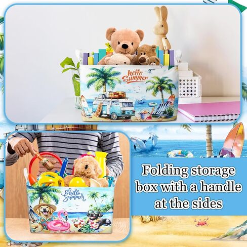 Geelin 3 Pcs Pink Bow Storage Baskets Pink Storage Bins with Handle Bow Organizer Items Large Fabric Cube Box Foldable Containers for Home Office Bedroom Closet Nursery Gift Decor in Saudi Arabia