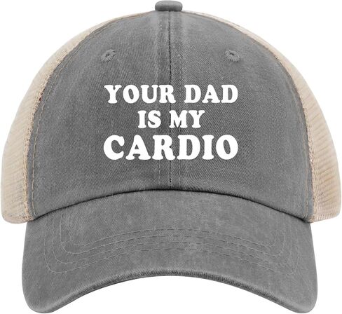 Your Dad is My Cardio Trucker Hat Men Trendy Mesh Baseball Cap for Summer in Kuwait