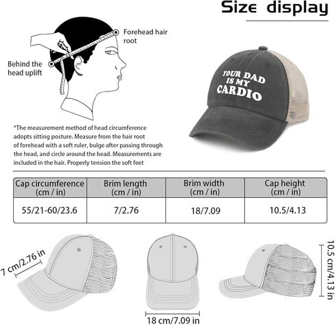 Your Dad is My Cardio Trucker Hat Men Trendy Mesh Baseball Cap for Summer in Kuwait