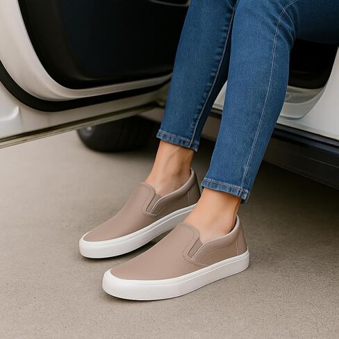 CUSHIONAIRE Ferris Fashion Slip On Sneakers for Women – Laceless Everyday Casual Womens Shoes with Cushioned Insole and Flexible Sole for Effortless Comfort and Style in Kuwait