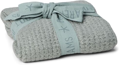Barefoot Dreams® CozyChic Lite® Waffle Receiving Blanket, Moonbeam, 30"x30" in Kuwait