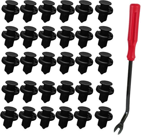 20PCS Front Bumper Push-Type Retainer Clips, Bumper Fender Clips, 91503-SZ3-003 Nylon Bumper Fastener Rivet Clips with Fastener Remover, Fender Liner Clip Compatible with Honda Acura (20PCS) in Kuwait