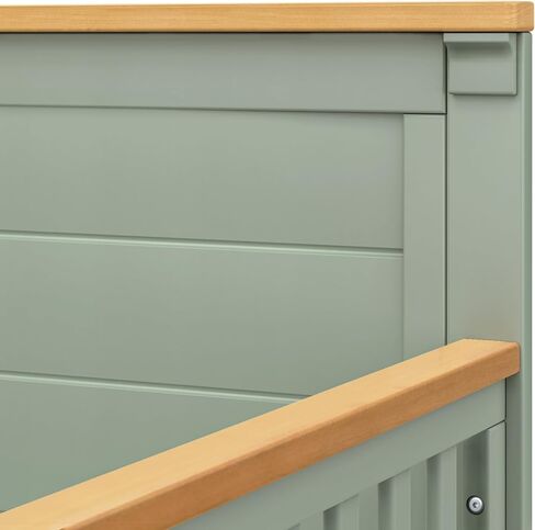 DaVinci Shea 4-in-1 Convertible Crib in Cove Blue and Honey, GREENGUARD Gold Certified in Kuwait