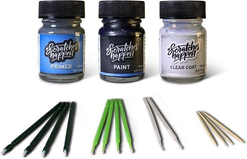 ScratchesHappen Exact-Match Touch Up Paint Kit - Platinum White Pearl (NH-883P) Tricoat for Honda - Preferred (Paint + Clear Coat + Primer) in Saudi Arabia