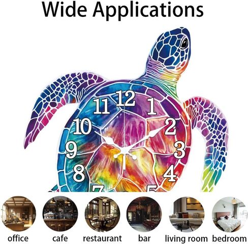 CHGCRAFT Coffee Wall Clock Coffe Coffee Coffee Lock غير منتظم الشكل الزخرفي الساعات المطبوعة على مدار الساعة لتزيين المكتب المنزلي ، 15 × 13 بوصة in Saudi Arabia