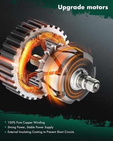 SCITOO Alternator Fit for Hyundai Santa Fe 2.7L 2007-2009, for Kia Optima for Rondo 2007-2010 - 12V 130Amp CW S6 Pulley Class, Replace OE 11190 37300-3E100 37300-3E105 373003E105 02131-9271 in Saudi Arabia