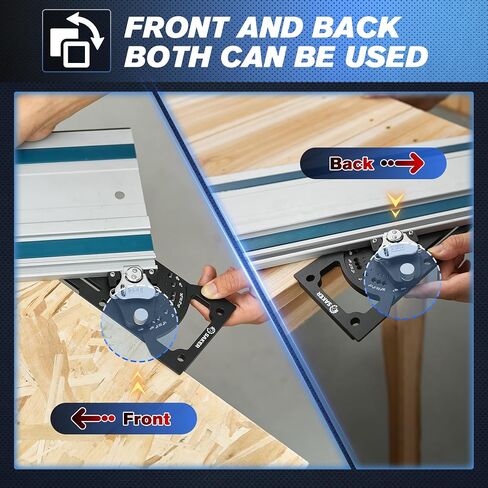 SAKER TRACK SAW SEPPED ، 90 ° RISE TRACK GAWE GIDE CARINATION CARIBATING مع Festool & Makita Guide Rail ، ملحقات المنشار الدائرية السهلة لقطع مربع دقيق ، ومسامير قفل عالية الجودة in Saudi Arabia