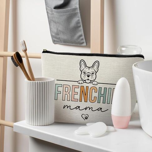 هدايا البلدغ الفرنسية: Frenchie Mom & Lover Gifts - Bag Bag Cosmetic Pouch in Kuwait